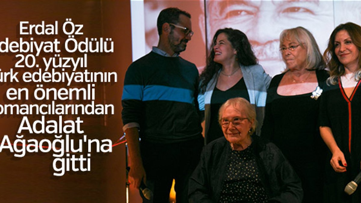 Erdal Öz Edebiyat Ödülü Adalet Ağaoğlu’na verildi
