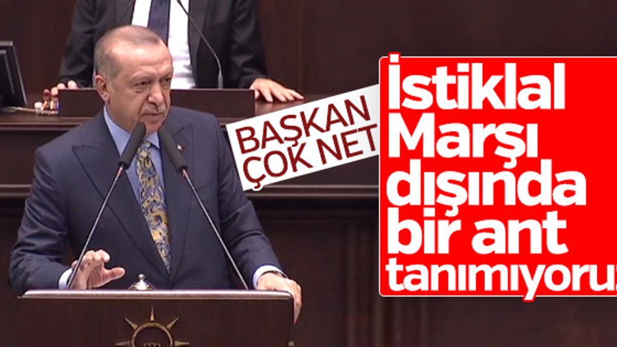 Başkan Erdoğan'dan Andımız açıklaması