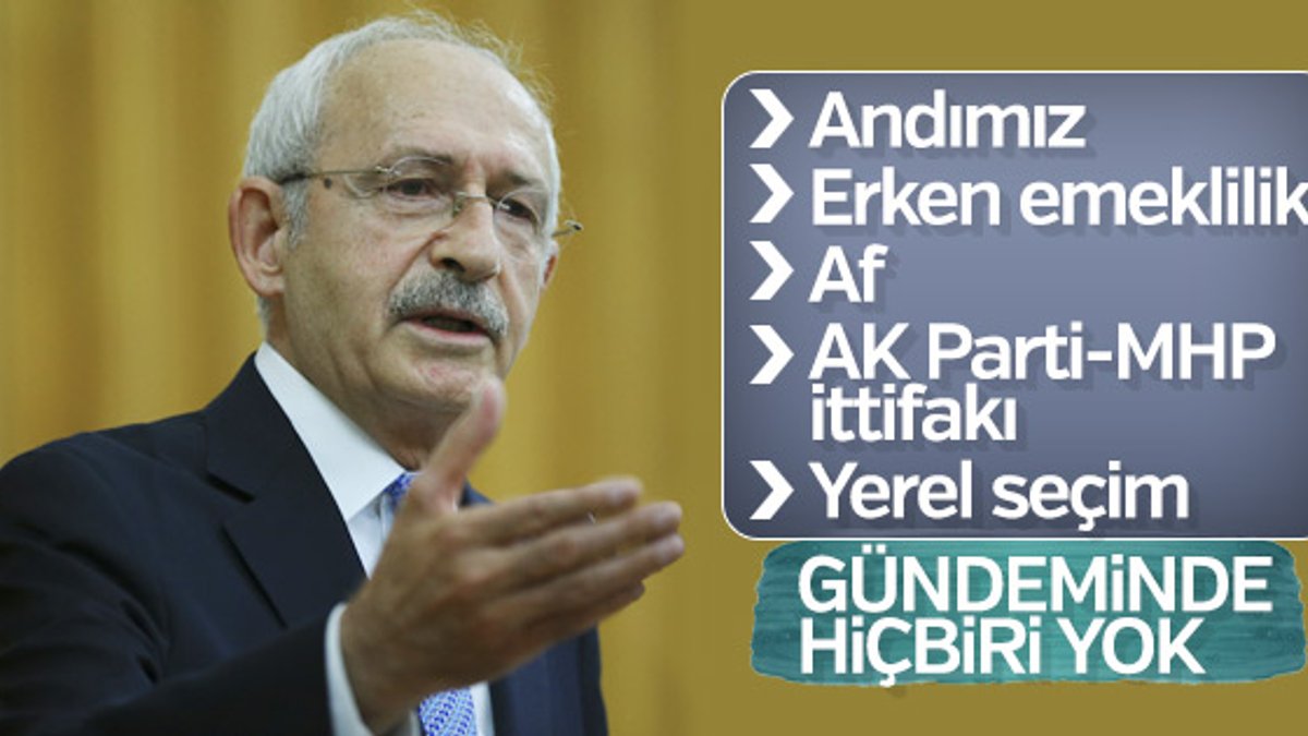 Kılıçdaroğlu: Türkiye çadır devletine döndü