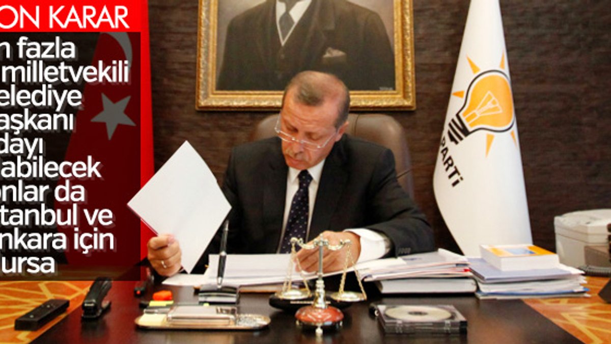 Erdoğan yerel seçimde Meclis kontenjanını belirledi