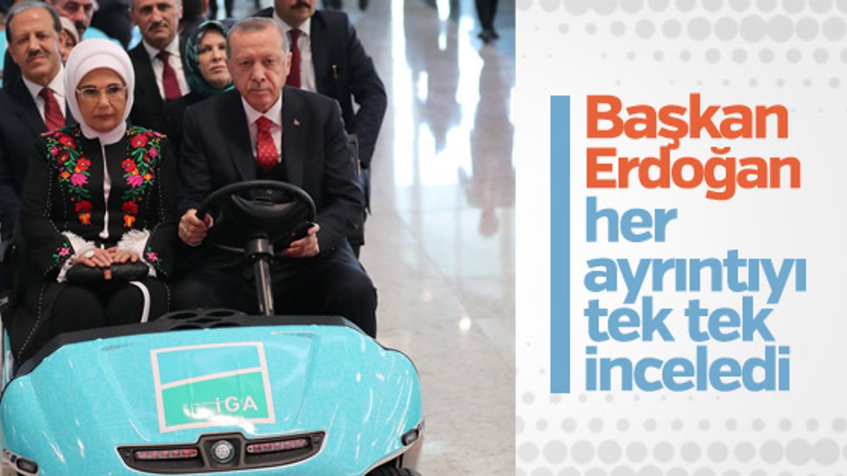 Başkan Erdoğan İstanbul Havalimanı'nı gezdi