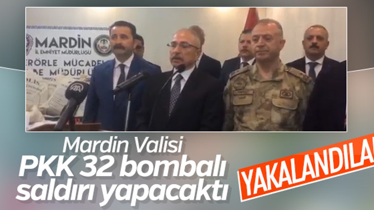 Mardin Valisi: 32 bombalı eylem planları vardı