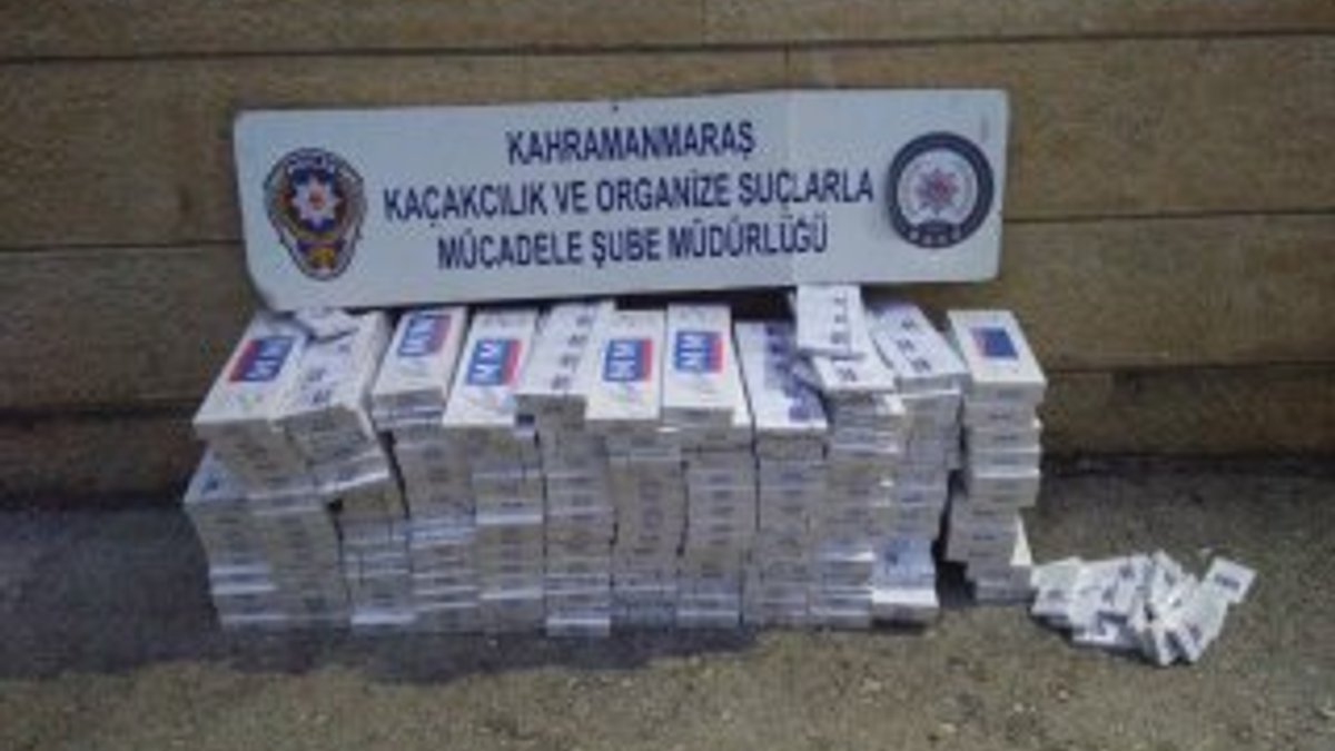 Kahramanmaraş'ta 3 bin paket kaçak sigara yakalandı