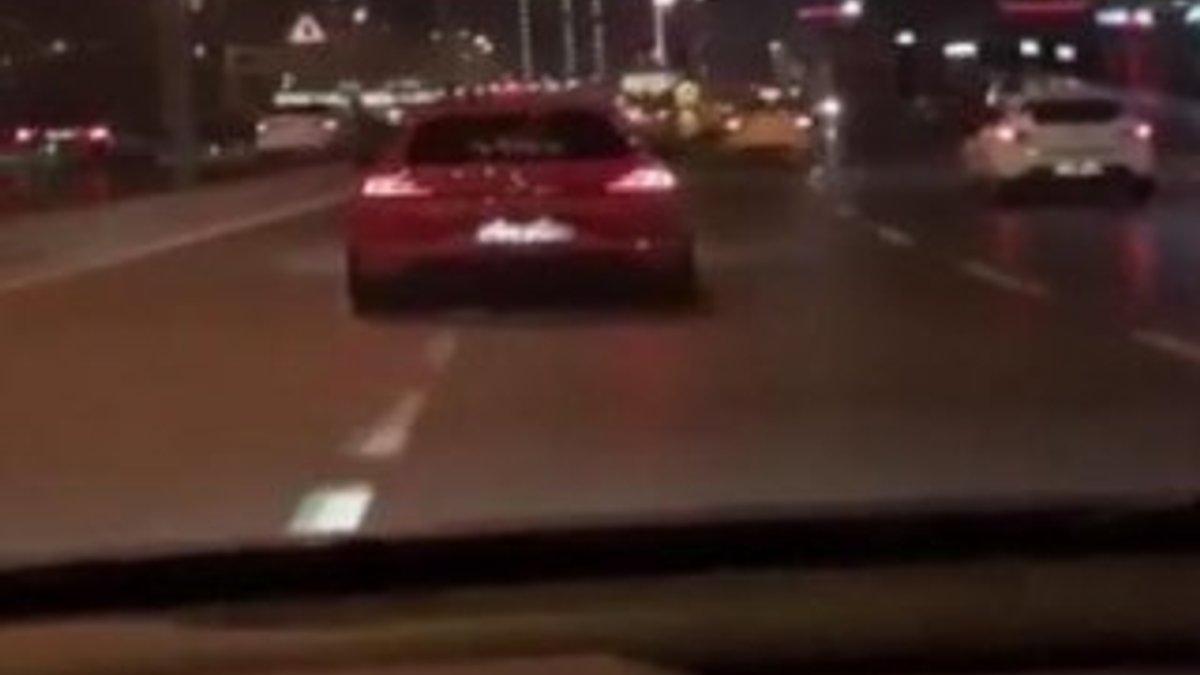İstanbul'da makas atan sürücü yakalandı