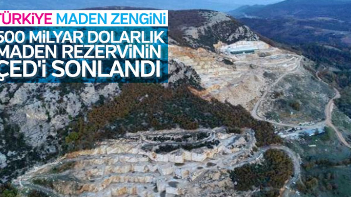 Bursa'da 500 milyar dolarlık maden rezervinin ÇED'i tamamlandı