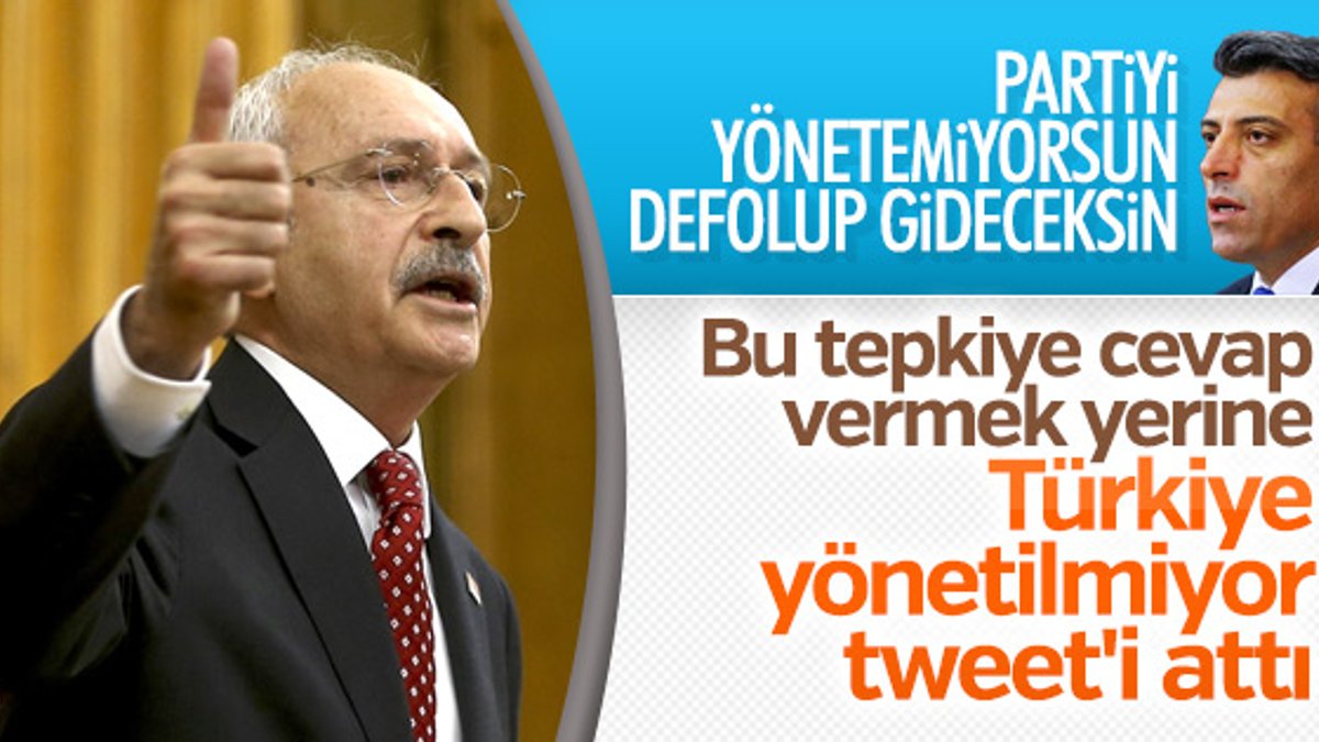 Partisini yönetemeyen Kılıçdaroğlu hükümeti eleştirdi