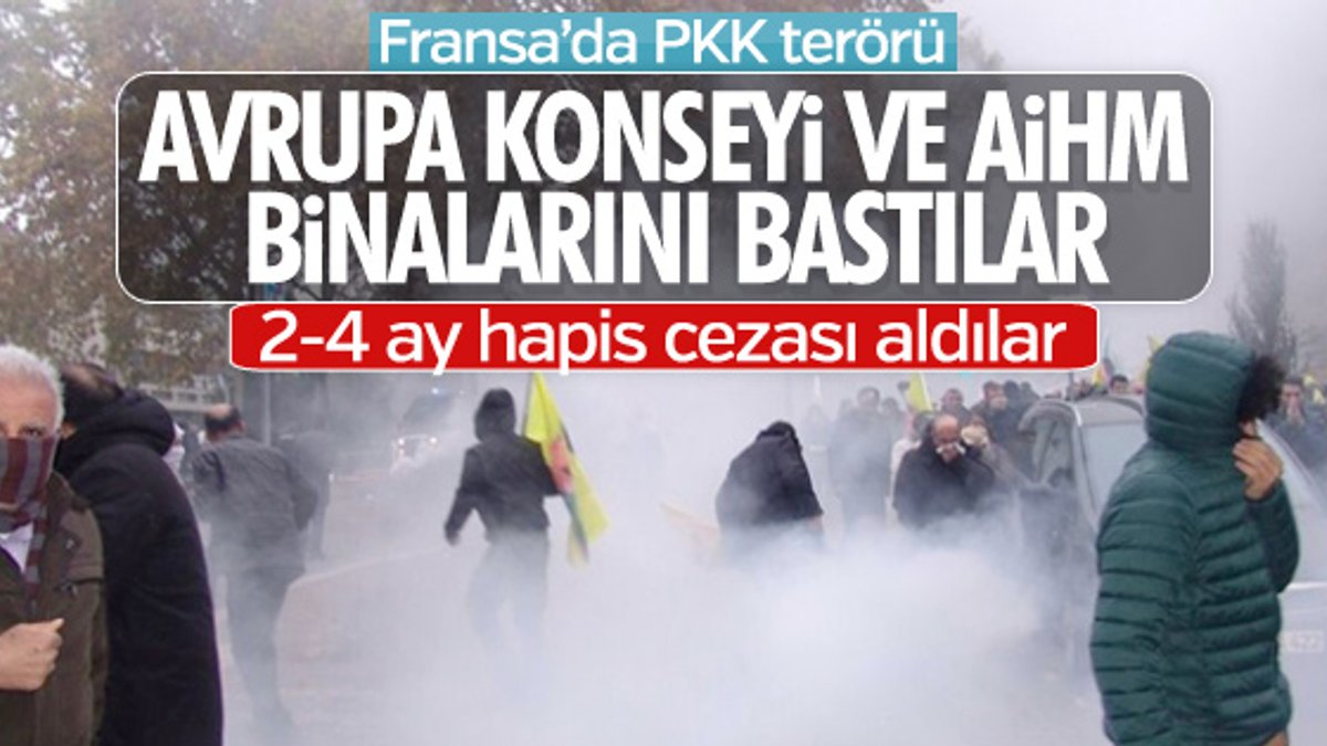 AİHM'e saldıran PKK yandaşlarına hapis cezası