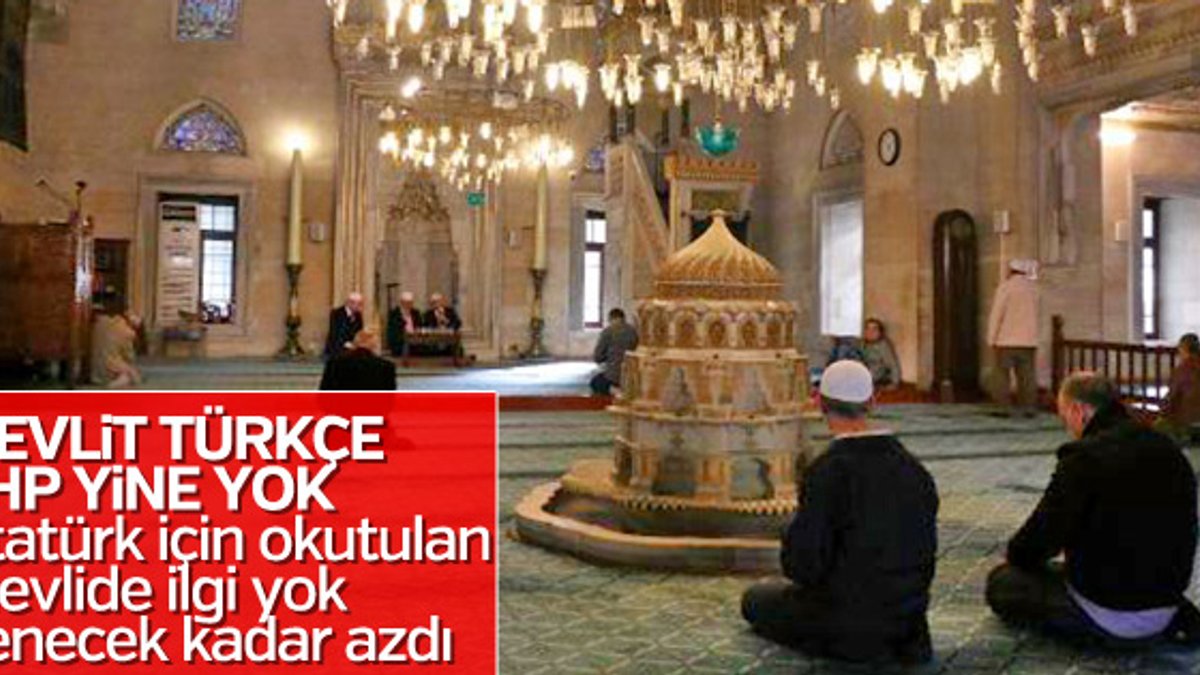 Şişli Camii'nde Atatürk için mevlit okutuldu