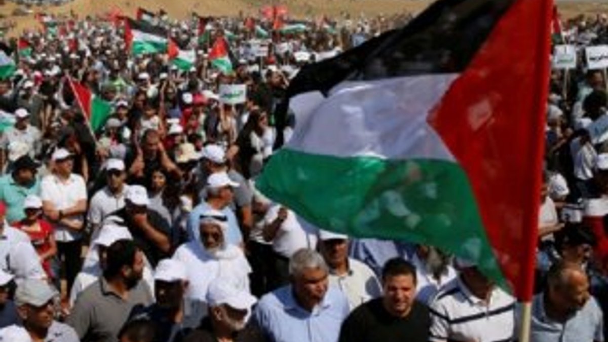 Filistin için 727 kilometre yürüyecek