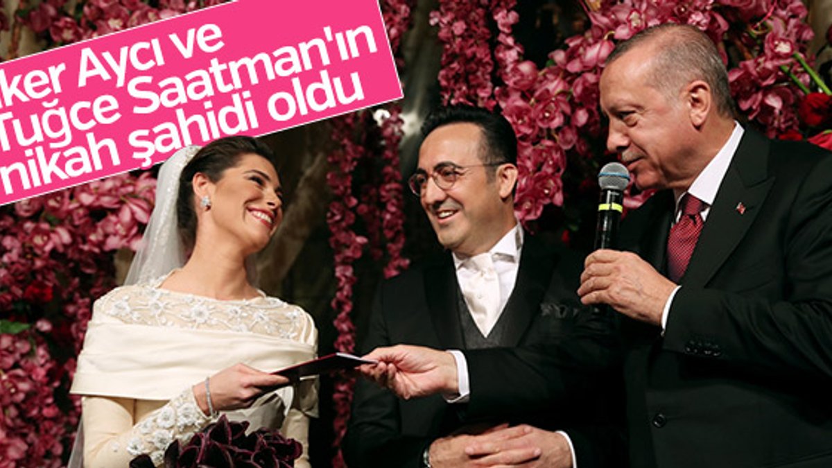 Başkan Erdoğan, İlker Aycı'nın nikah şahidi oldu