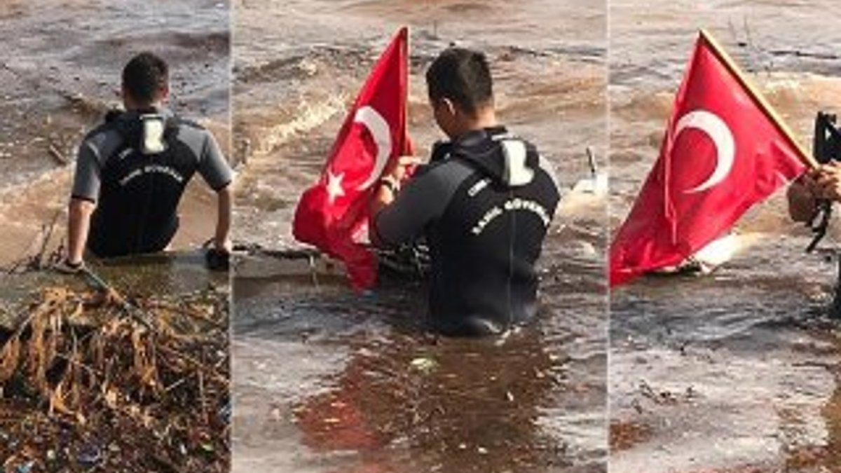 Bayrağı çamurun içinde bırakmadılar