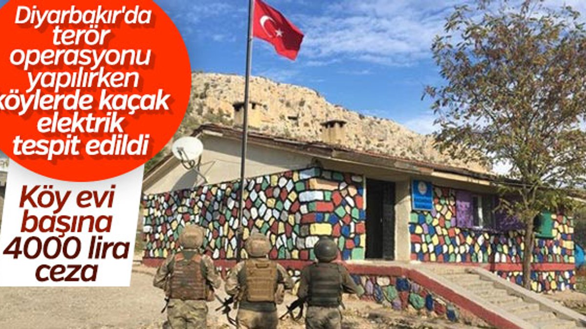 Diyarbakır'da terör ve kaçak elektrik operasyonu