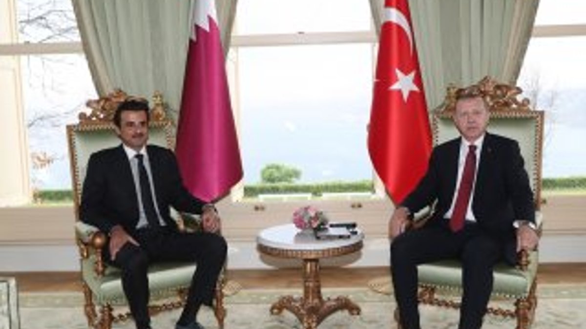 Erdoğan-Katar Şeyhi görüşmesi