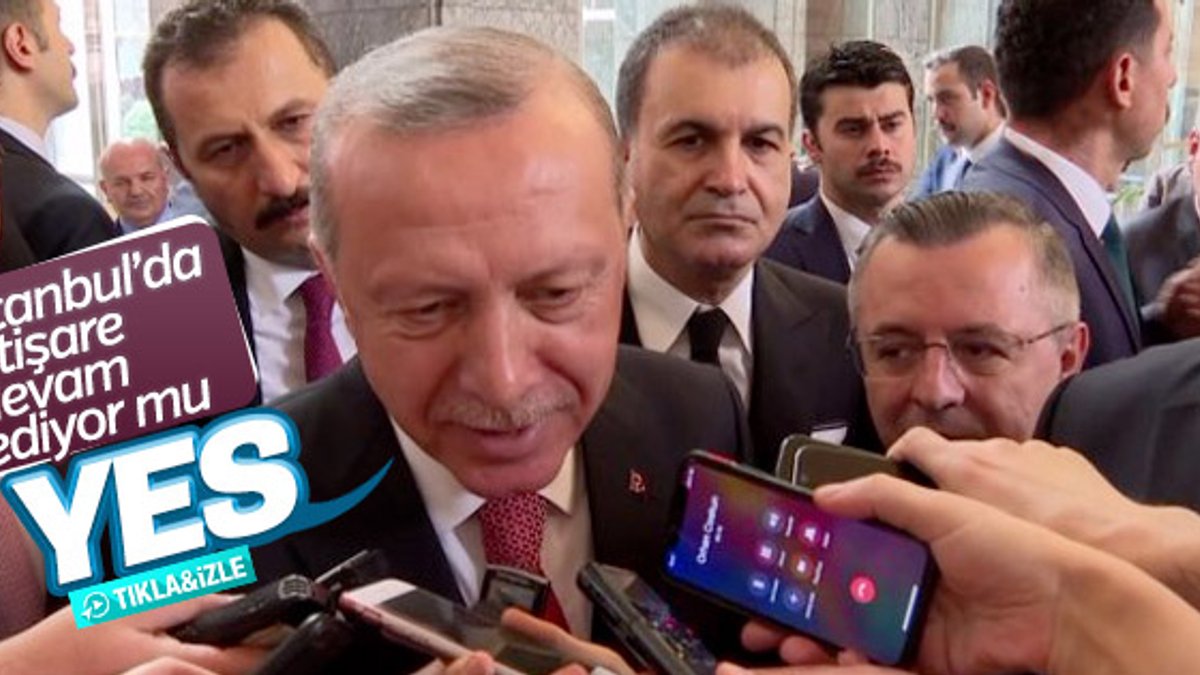Başkan Erdoğan'ın muhabirle 'yes' diyaloğu