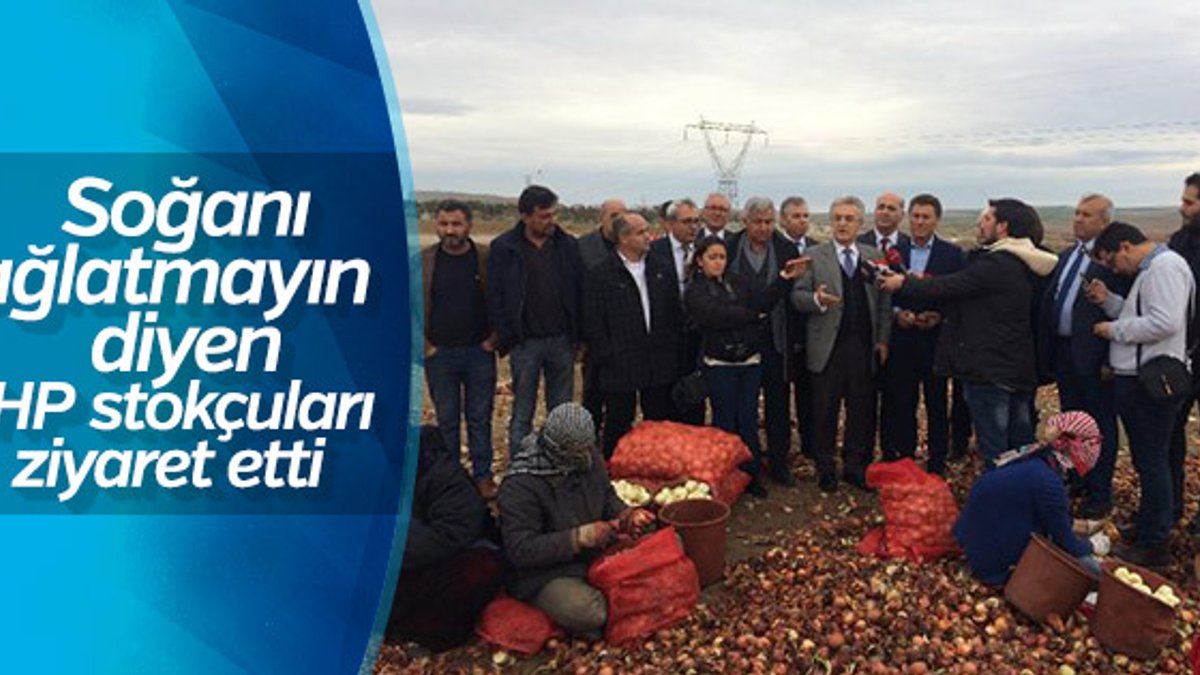 CHP, Polatlı'da bulunan soğan depolarını gezdi