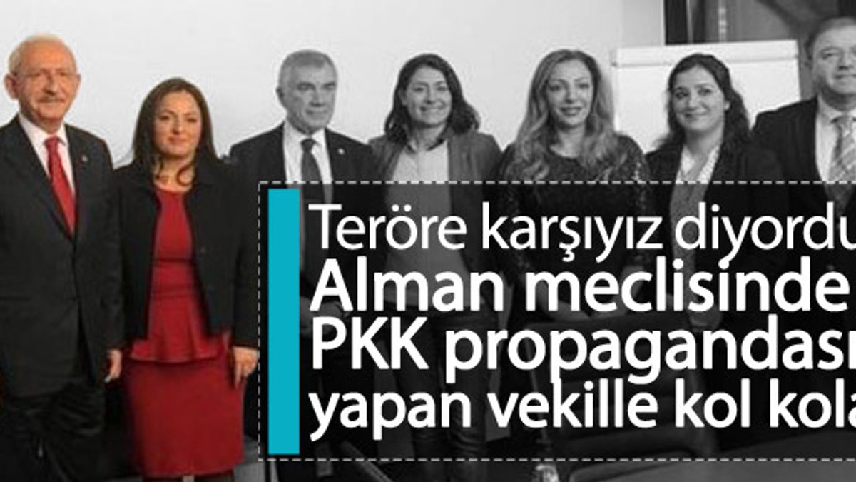 Kılıçdaroğlu Almanya'da PKK yandaşı vekille poz verdi