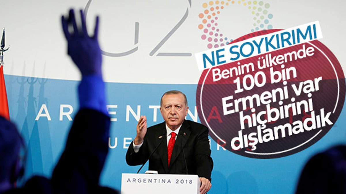 Başkan Erdoğan'a sözde soykırım iddiaları soruldu