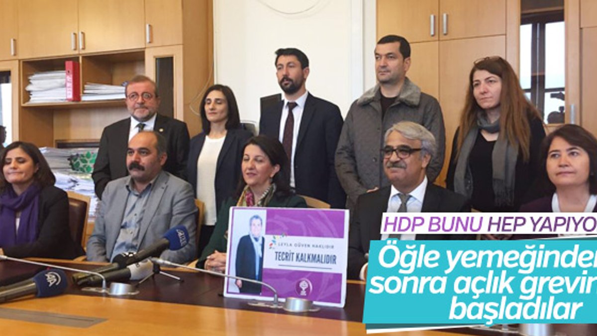 HDP'li 10 vekil Öcalan için açlık grevine başladı