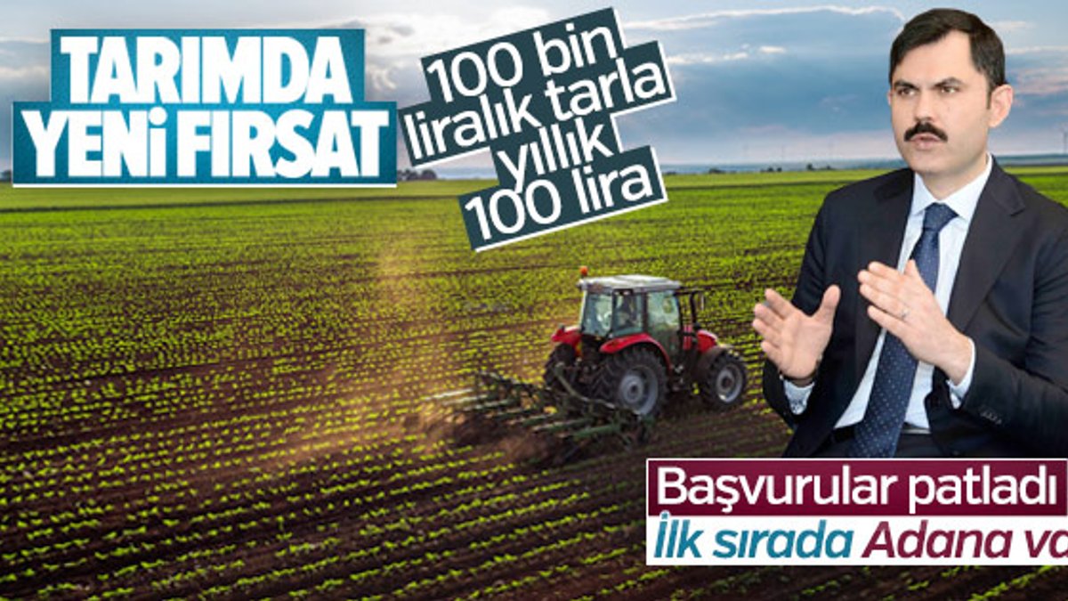 Murat Kurum: Çiftçiler Hazine arazilerine talip oldu