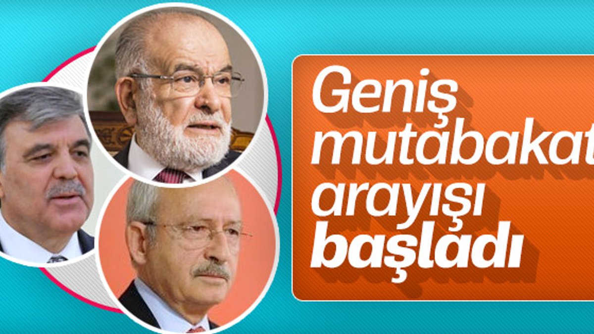Abdullah Gül'den üst üste siyasi temaslar