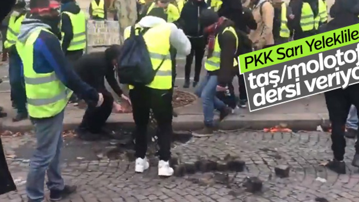 Paris'te eylemciler kaldırım taşlarını sökmeye başladı