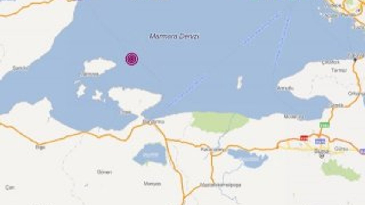 Marmara denizinde 3.0 büyüklüğünde deprem oldu