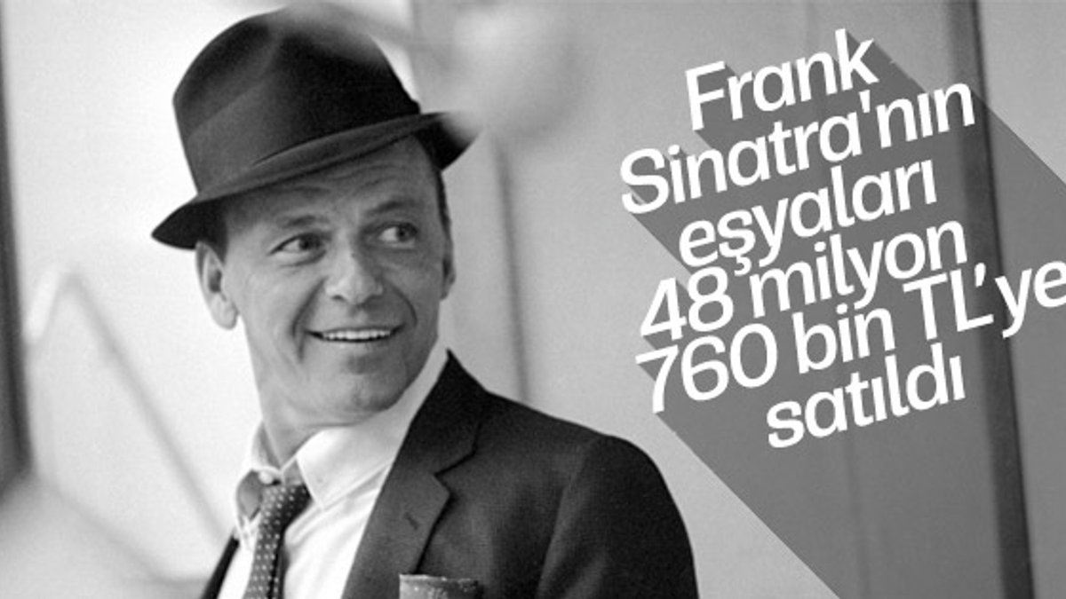 Şarkıcı Frank Sinatra’nın eşyalarına servet
