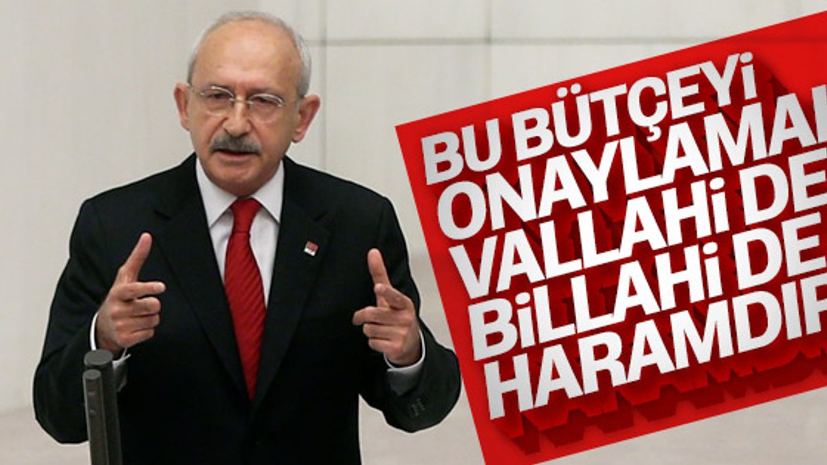 Kemal Kılıçdaroğlu, 2019 bütçe görüşmelerinde konuştu