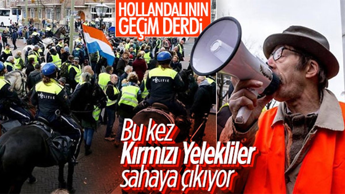 Hollanda'da Kırmızı Yelekliler eylem yapacak