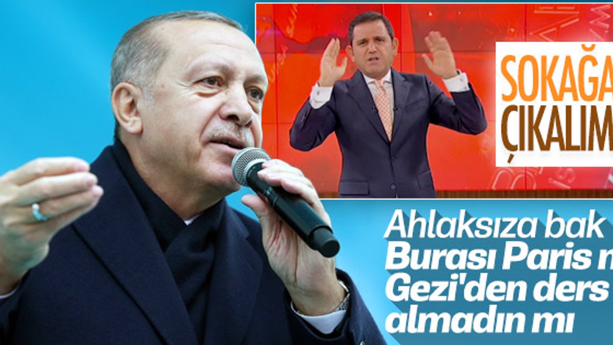 Cumhurbaşkanı Erdoğan'dan Fatih Portakal'a sert tepki