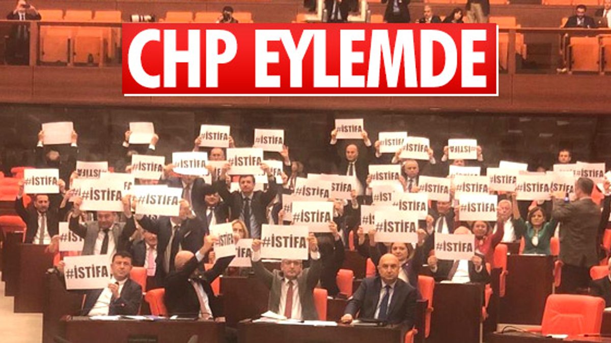 CHP'liler TBMM'de Bakan Turhan'ı protesto etti