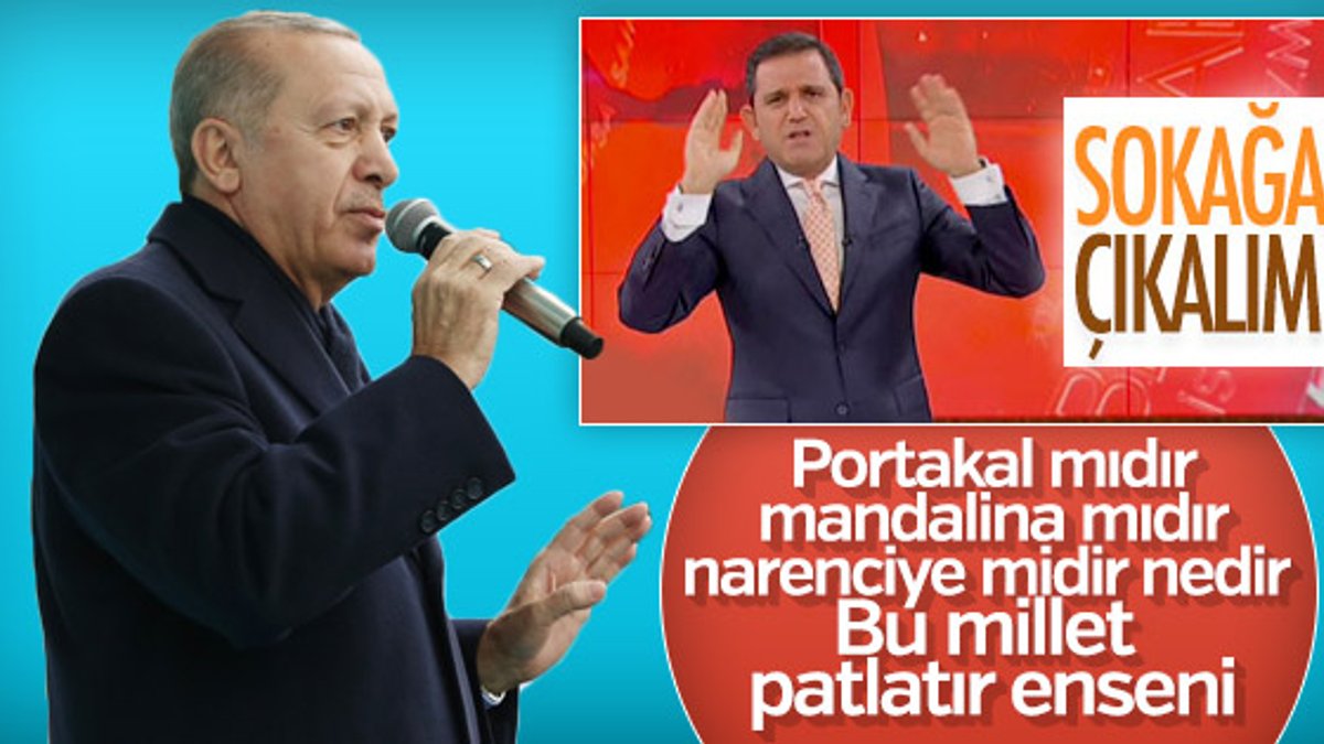 Erdoğan'dan Portakal'a: Mandalina mıdır, narenciye midir