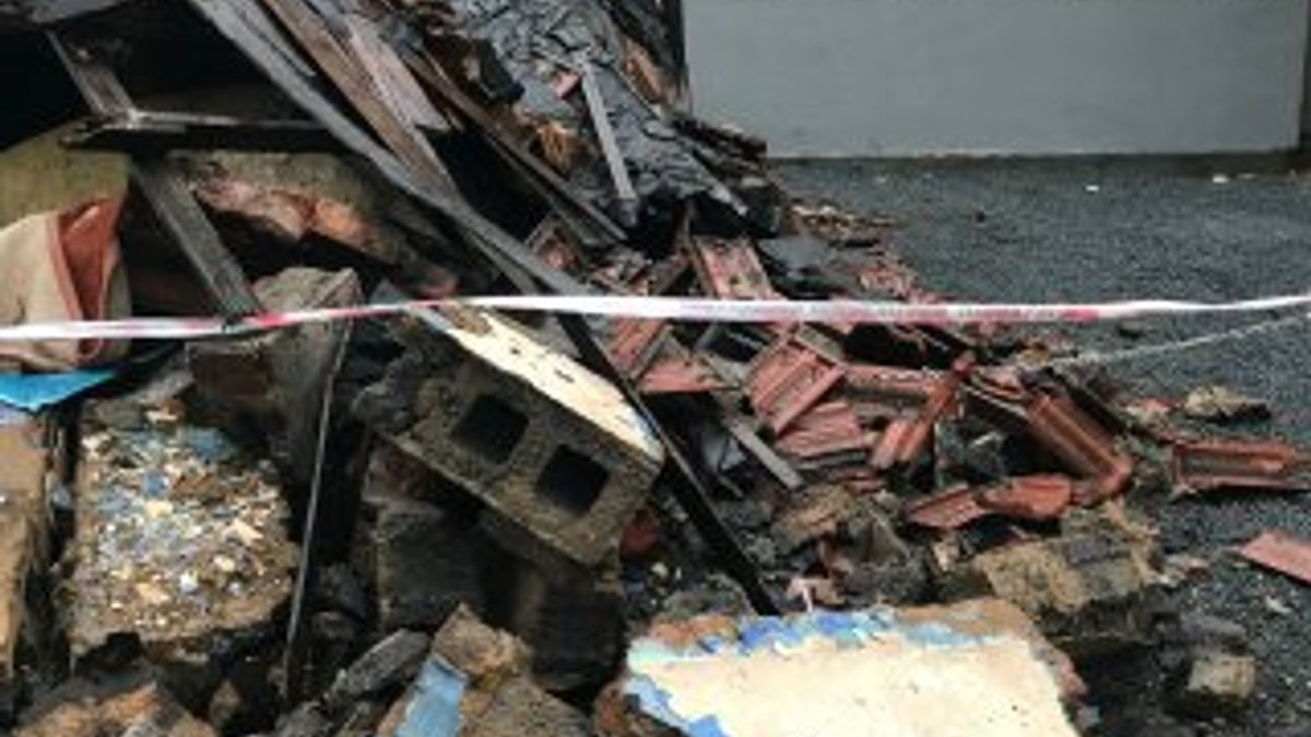 Şişli’de gecekondunun çatısı çöktü