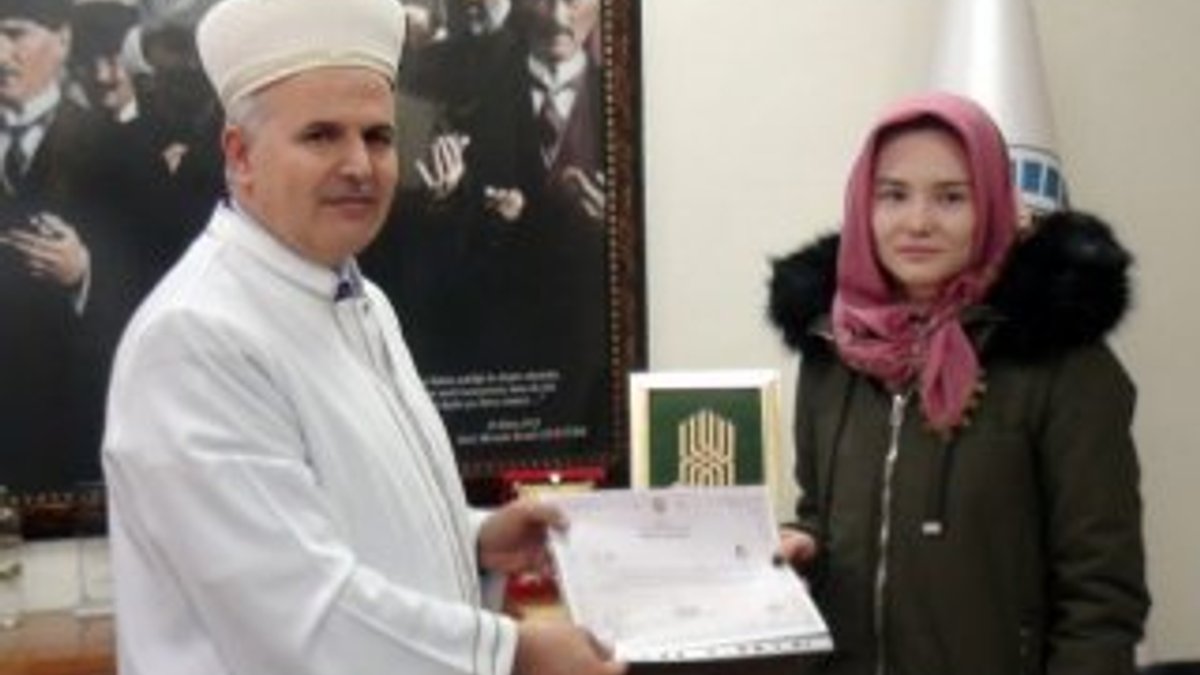 Ukraynalı kadın İslamiyeti seçti