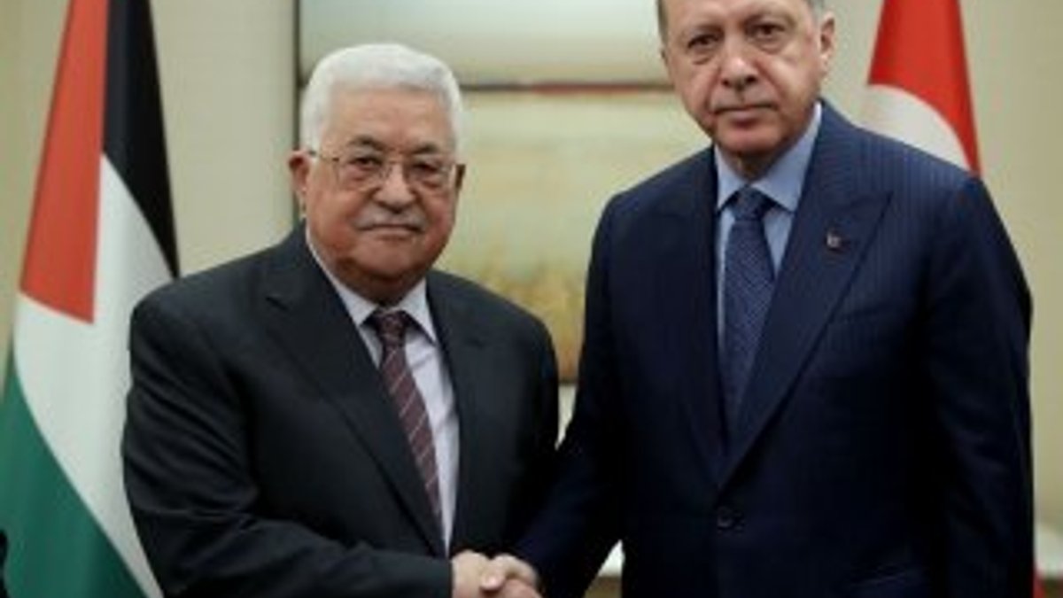 Erdoğan, Mahmud Abbas ile görüşme gerçekleştirdi