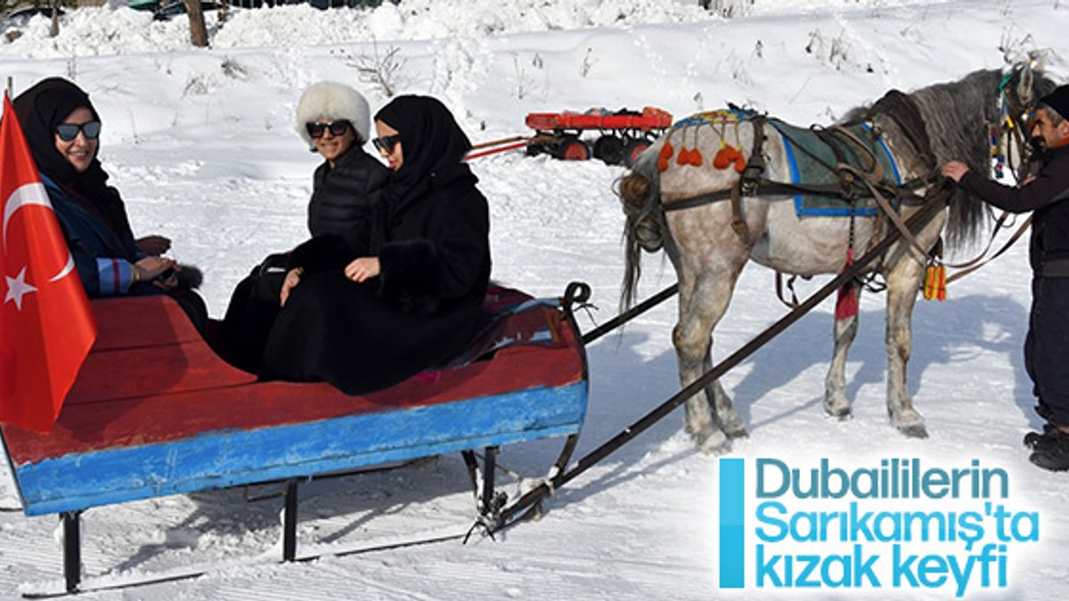 Dubaili turistler Kars Sarıkamış'a ilgi gösteriyor