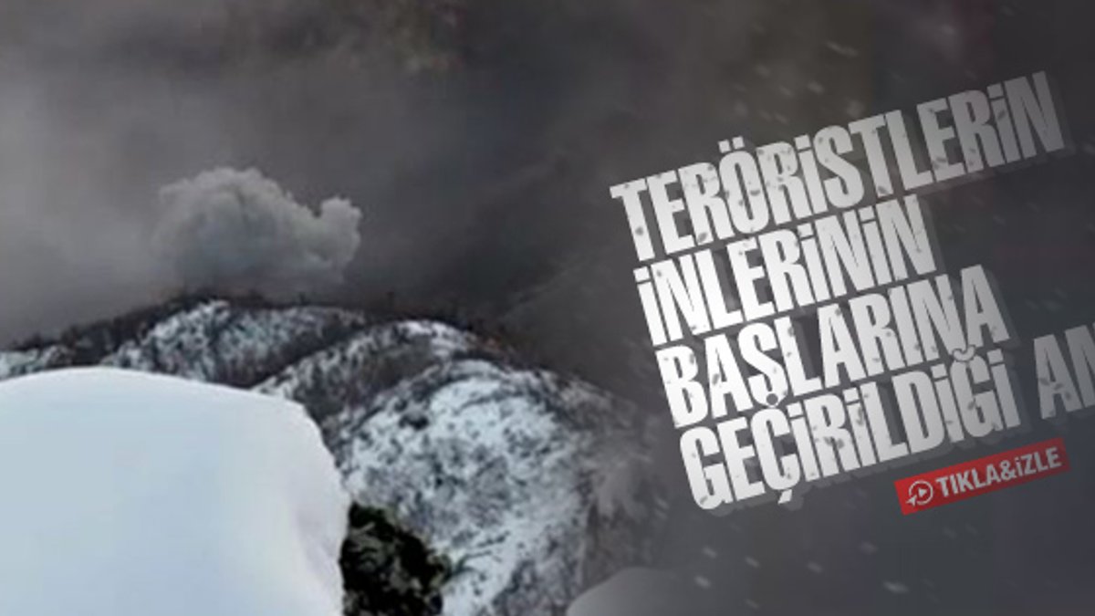 Tunceli'de teröristlerin öldürülme anı kameraya alındı