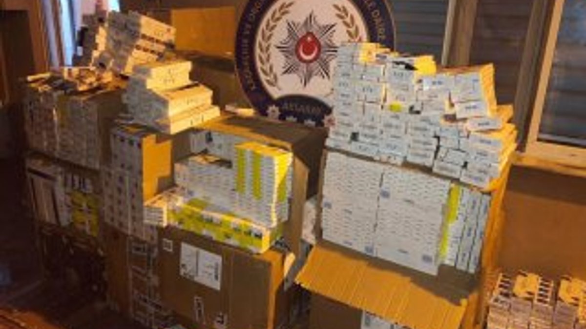 Aksaray'da 26 bin 200 paket kaçak sigara yakalandı