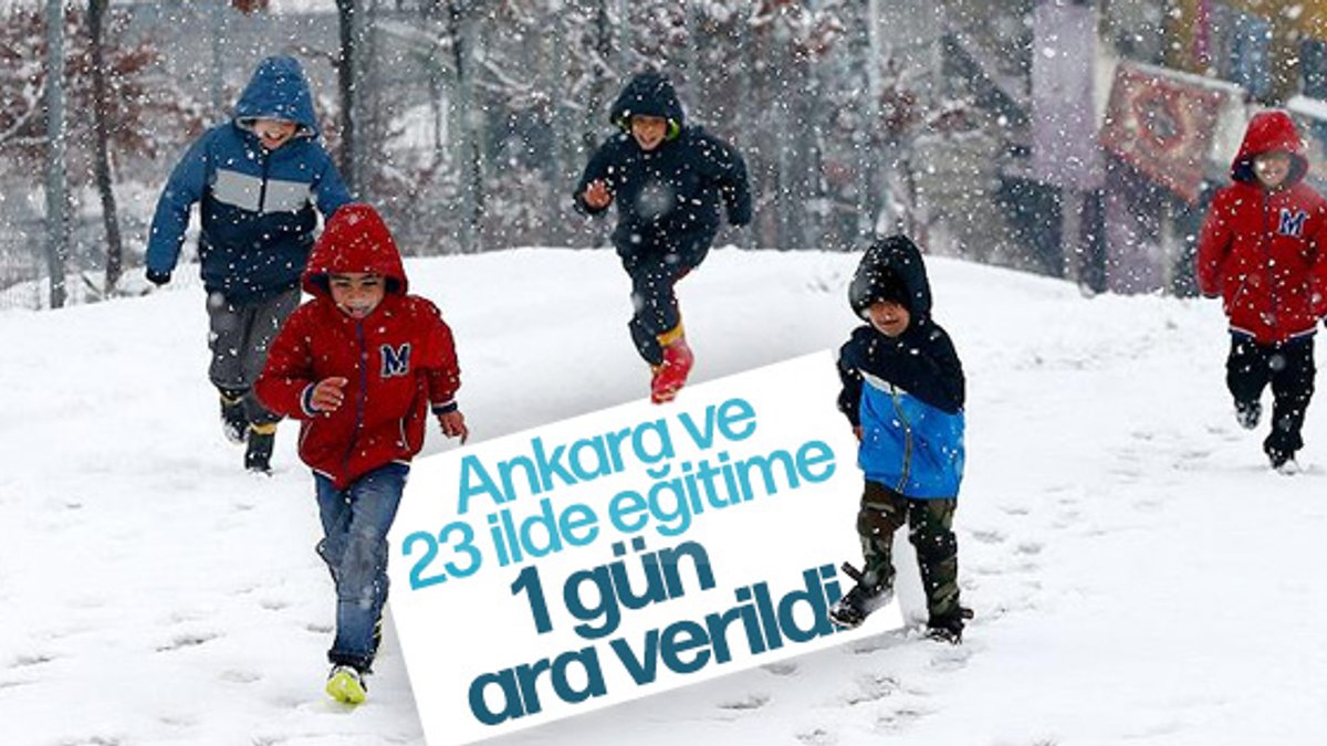 24 ilde okullara kar tatili