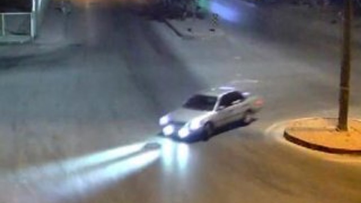 Eskişehir'de alkollü sürücü drift attı