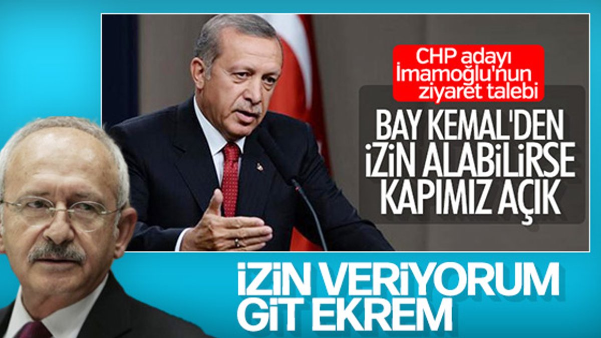 İmamoğlu: Erdoğan ile görüşmek için izin aldım