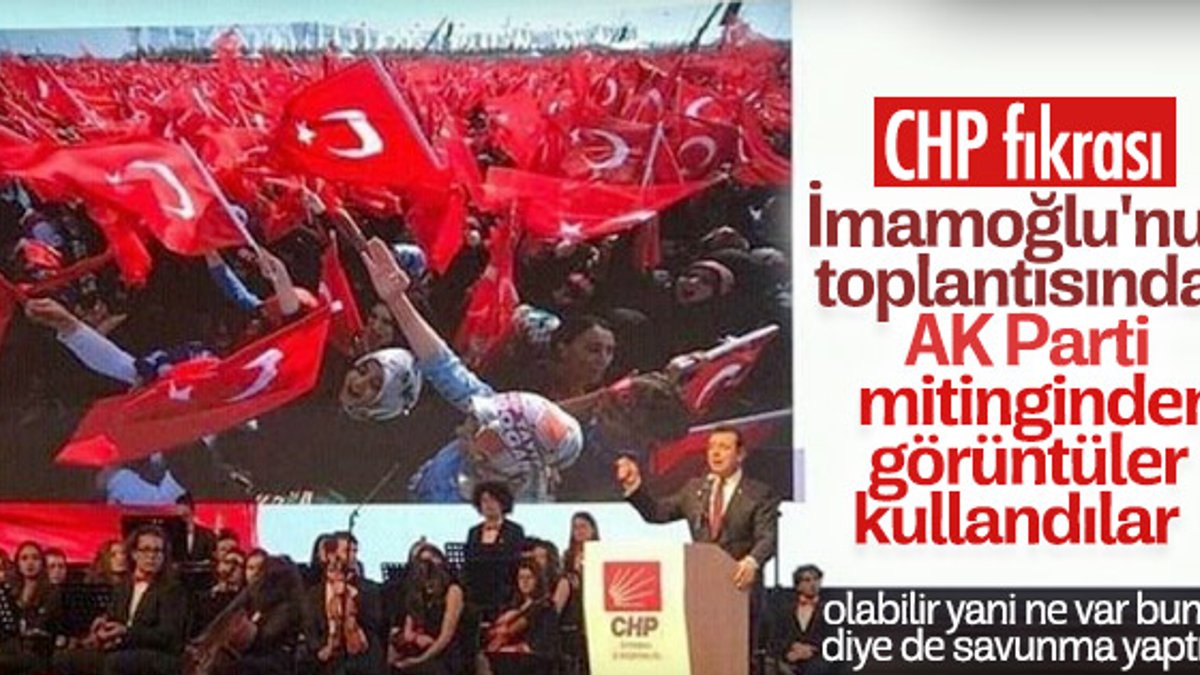 İmamoğlu'nun tanıtım toplantısında AK Parti mitingi