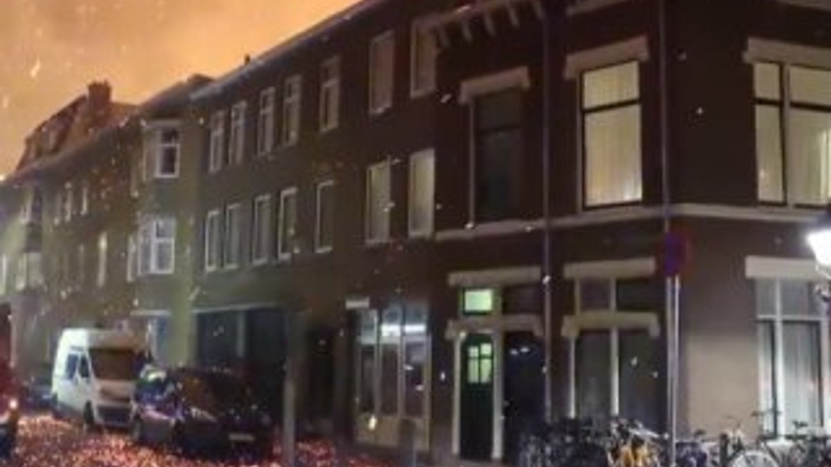 Hollanda'da yakılan ateş kontrolden çıktı
