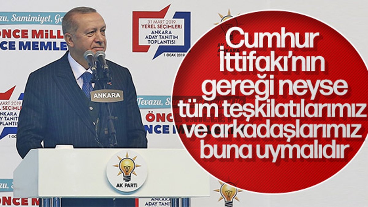 Cumhurbaşkanı Erdoğan: Halka hizmet Hakk'a hizmettir