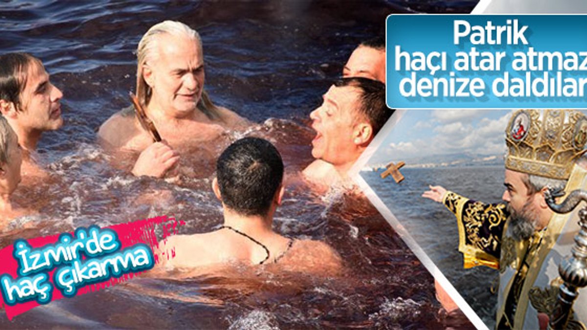 İzmir'de 'haç çıkarma' töreni yapıldı