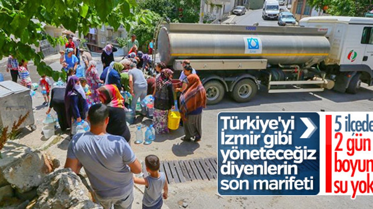 İzmir'de 36 saatlik su kesintisi