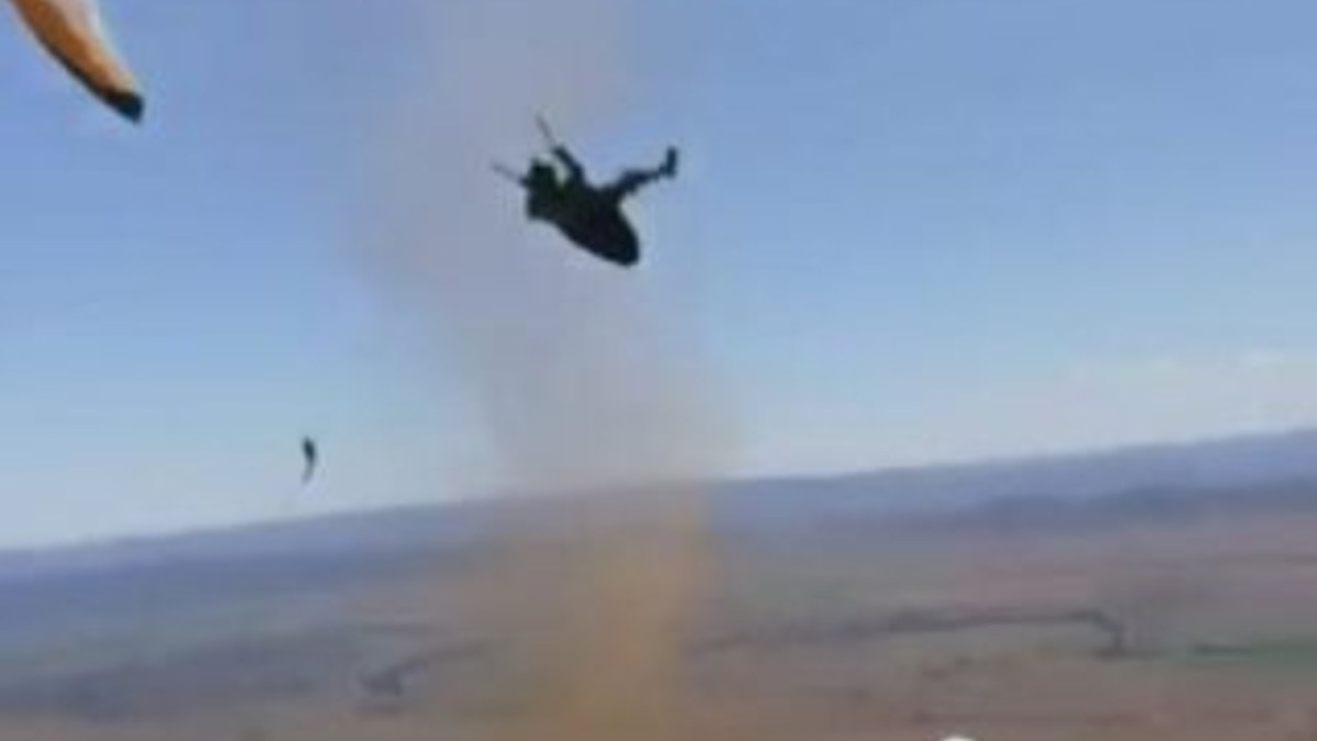 Avustralyalı paraşütçü Antalya'da hortuma kapıldı