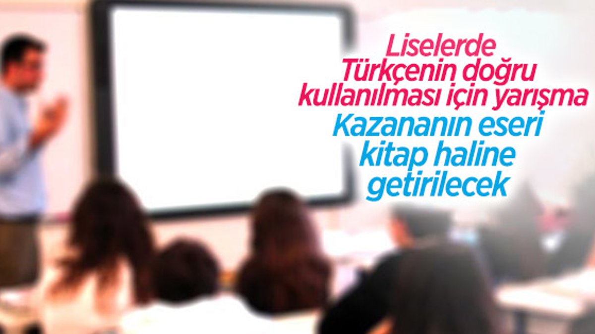 Liselerde Türkçe dil becerilerini geliştirecek yeni proje