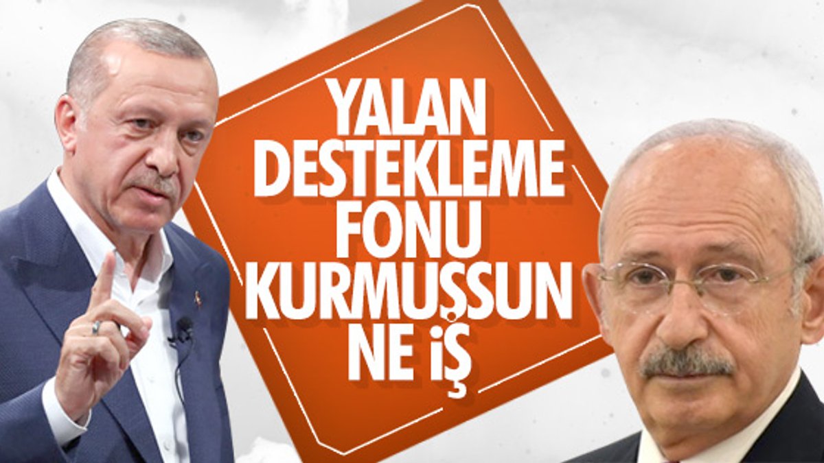 Erdoğan: CHP 'yalan destekleme fonu' oluşturdu