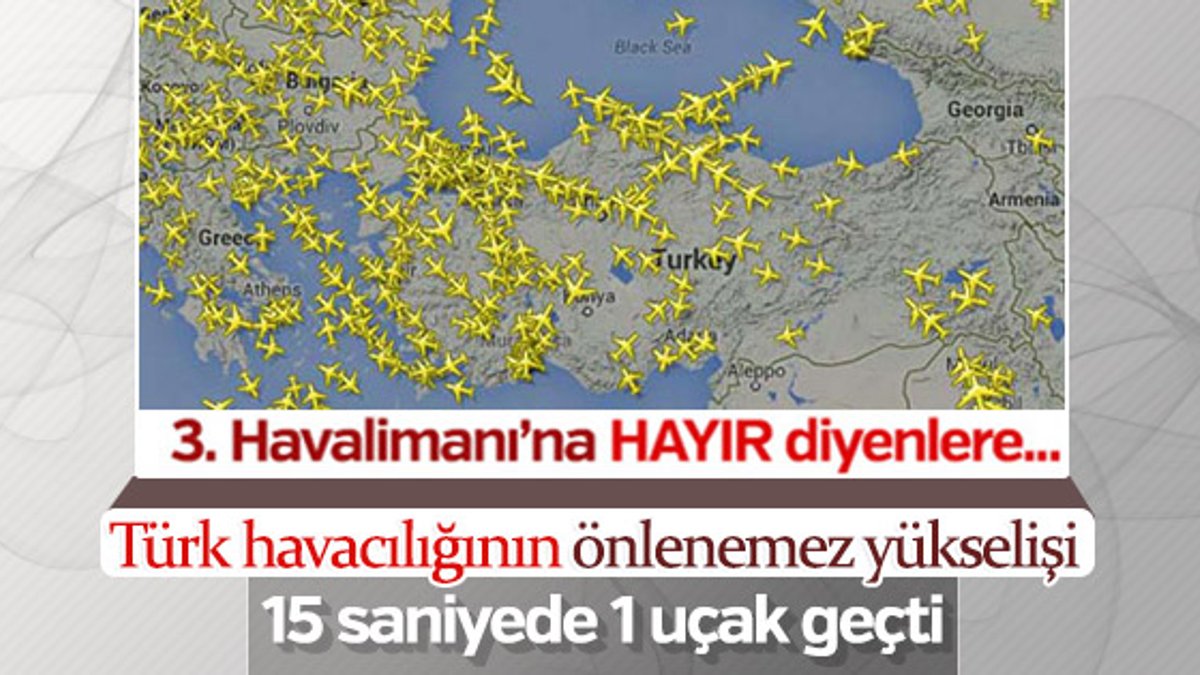 Türk hava sahası her yıl üzerine koyuyor